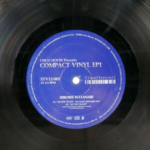 米 HIROSHI WATANABE WALTER JONES/CISCO HOUSE PRESENTS COMPACT VINYL EP1/CISCO INTERNATIONAL STV12001 12