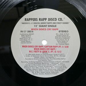 BILL EVANS/WHEN DOVES CRY RAPP/RAPPERS RAPP DISCO CO. RR122002 12