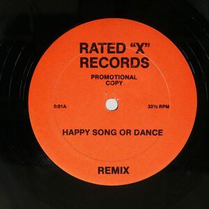 米 ブート RARE EARTH VISAGE/HAPPY SONG OR DANCE (REMIX) PLEASURE BOYS (REMIX)/X-RATED RECORDS. INC. 001 12