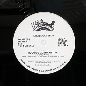 RAFAEL CAMERON/BOOGIE’S GONNA GET YA’/SALSOUL RECORDS SG 355 (DJ) 12の画像2
