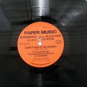 米 BABIGEZUS AND DA ALLSTARS/CAN’T HOLD US DOWN/PAPER MUSIC PAP412 12