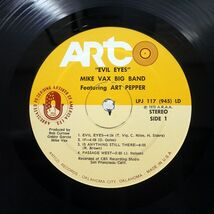 米 MIKE VAX BIG BAND FEATURING ART PEPPER/EVIL EYES/ARTO LPJ117LD LP_画像2