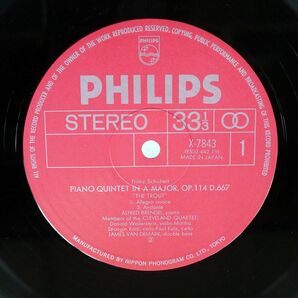 ブレンデル/シューベルト ピアノ五重奏曲「ます」/PHILIPS X7843 LPの画像2