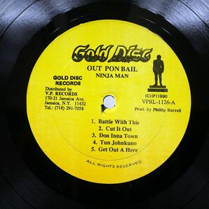 米 NINJA MAN/OUT PON BAIL/GOLD DISC VPRL1126 LPの画像2