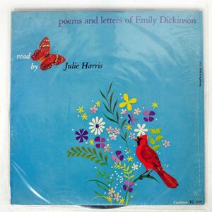 米 JULIE HARRIS/POEMS AND LETTERS OF EMILY DICKINSON/CAEDMON TC1119 LP