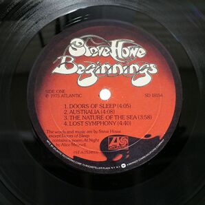 米 STEVE HOWE/BEGINNINGS/ATLANTIC SD18154 LPの画像2