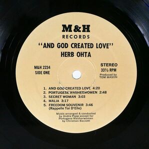 米 HERB OHTA/AND GOD CREATED LOVE/MH 2234 LPの画像2