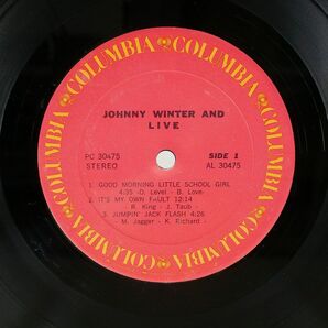 米 JOHNNY WINTER AND/LIVE/COLUMBIA PC30475 LPの画像2