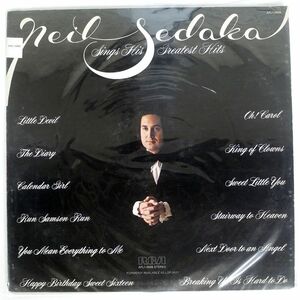 米 NEIL SEDAKA/SINGS HIS GREATEST HITS/RCA AFL10928 LP