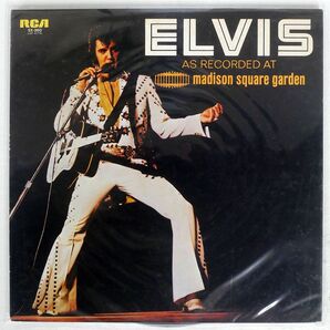 ELVIS PRESLEY/AS RECORDED AT MADISON SQUARE GARDEN/RCA SX260 LPの画像1