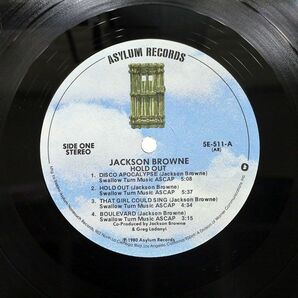 米 JACKSON BROWNE/HOLD OUT/ASYLUM 5E511 LPの画像2