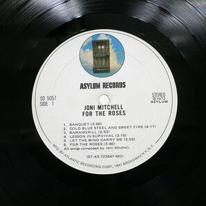 JONI MITCHELL/FOR THE ROSES/ASYLUM SD5057 LPの画像2