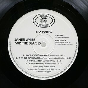 JAMES WHITE & THE BLACKS/SAX MANIAC/ANIMAL CHR1401 LPの画像2