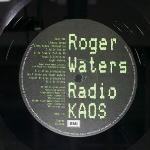 ROGER WATERS/RADIO KAOS/EMI 2407831 LPの画像2