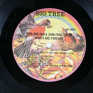 米 ENGLAND DAN & JOHN FORD COLEY/NIGHTS ARE FOREVER/BIG TREE BT89517 LPの画像2
