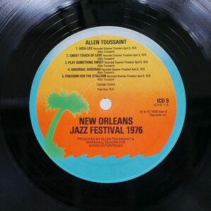 英 VA/NEW ORLEANS JAZZ & HERITAGE FESTIVAL 1976/ISLAND ICD9 LPの画像2