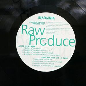 米 RAW PRODUCE/WEIGHT OF THE WORLD/INSOMNIA INS0025 12の画像1