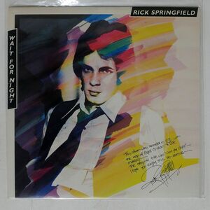 米 RICK SPRINGFIELD/WAIT FOR NIGHT/RCA AFL14235 LP