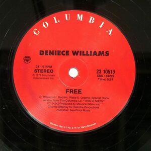 DENIECE WILLIAMS/FREE IT’S IMPORTANT TO ME/COLUMBIA 2310513 12