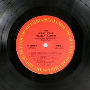 JERRY VALE/ITALIAN ALBUM/COLUMBIA C30389 LPの画像2