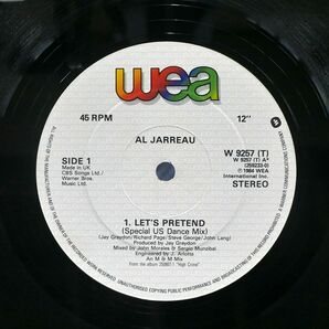 英 ペラ AL JARREAU/LET’S PRETEND/WEA W9257 LPの画像2