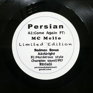 英 PERSIAN/COME AGAIN/EXISTENCE IS RESISTANCE ER002 12