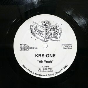 KRS ONE/AH YEAH/FRONT PAGE ENTERTAINMENT KRS 12