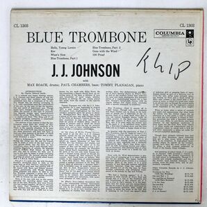 J J JOHNSON/BLUE TROMBONE/COLUMBIA CL1303 LPの画像2