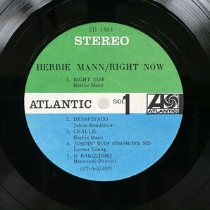 HERBIE MANN/RIGHT NOW/ATLANTIC SD1384 LPの画像2