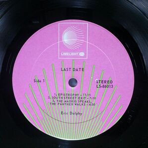 ERIC DOLPHY/LAST DATE/LIMELIGHT LS86013 LPの画像2