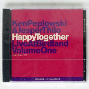 未開封 KEN PEPLOWSKI/HAPPY TOGETHER: LIVE AT BIRDLAND, VOL. 1/NAGEL HEYER CD 097 CD □
