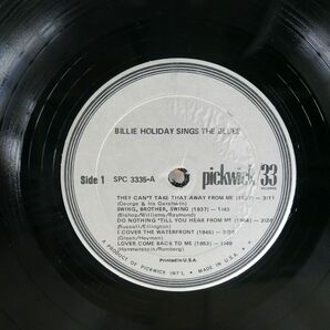 米 BILLIE HOLIDAY/SINGS THE BLUES/PICKWICK33 SPC3335 LPの画像2