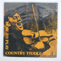 PETER FELDMANN/HOW TO PLAY COUNTRY FIDDLE VOL./SONYATONE STI-102 LP_画像1