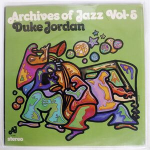 DUKE JORDAN/ARCHIVES OF JAZZ VOL 5/A.J. AJ506 LP