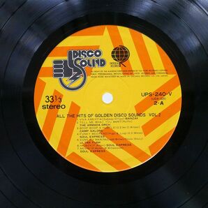 帯付き VA/ディスコヒット大全集 ALL THE HITS OF GOLDEN DISCO SOUNDS VOL. 1/OVERSEAS UPS239V LPの画像2