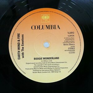  britain EARTH WIND & FIRE/BOOGIE WONDERLAND SEPTEMBER/COLUMBIA VJAY2 12