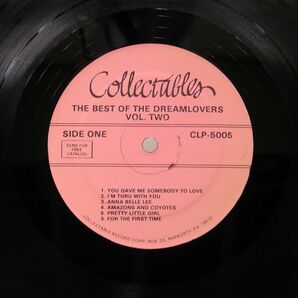 米 DREAMLOVERS/BEST OF VOLUME TWO/COLLECTABLES CLP5005 LPの画像2