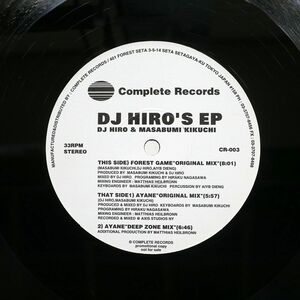 DJ HIRO/DJ HIRO’S EP/COMPLETE RECORDS CR-003 12