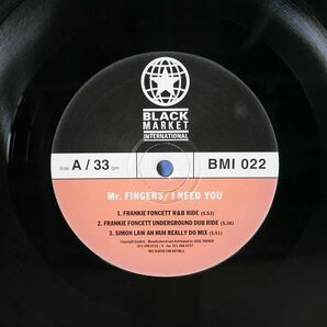 英 MR. FINGERS/I NEED YOU/BLACK MARKET INTERNATIONAL BMI022 12の画像2