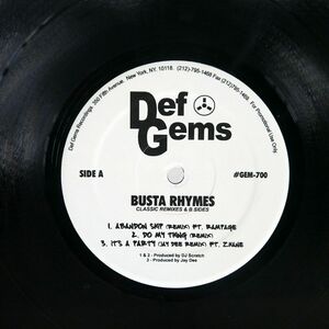 米 ブート BUSTA RHYMES/CLASSIC REMIXES & B SIDES/DEF GEMS GEM700 12