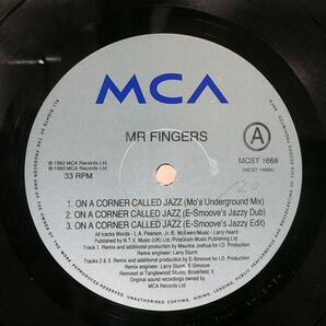 英 MR. FINGERS/ON A CORNER CALLED JAZZ (WAX 1)/MCA MCST1668 12の画像2