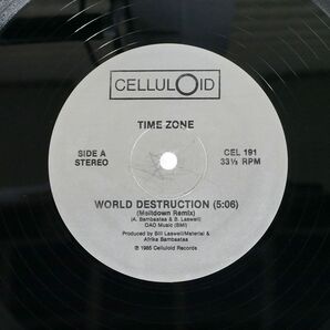 米 TIME ZONE/WORLD DESTRUCTION (MELTDOWN REMIX)/CELLULOID CEL191 12の画像2