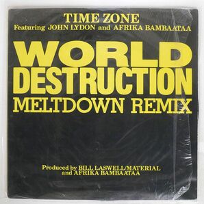 米 TIME ZONE/WORLD DESTRUCTION (MELTDOWN REMIX)/CELLULOID CEL191 12の画像1