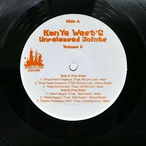 米 KANYE WEST/UNRELEASED JOINTS VOLUME 5/NOT ON LABEL (KANYE WEST) KAN005 12の画像1