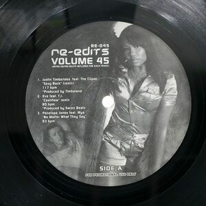 米 ブート プロモ VA(DMX 他)/RE-EDITS VOLUME 45/RE EDITS RE045 12