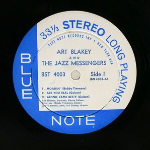 米 ART BLAKEY & JAZZ MESSENGERS/MOANIN/BLUE NOTE BST4003 LPの画像2