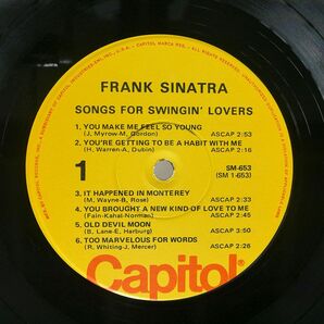 米 FRANK SINATRA/SONGS FOR SWINGIN’ LOVERS/CAPITOL SM653 LPの画像2