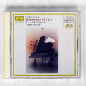 MARTHA ARGERICH/FREDERIC CHOPIN, KLAVIERSONATEN NR. 2 & 3 / SCHERZO NR. 3 CIS-MOLL/DEUTSCHE GRAMMOPHON 419 055-2 CD □