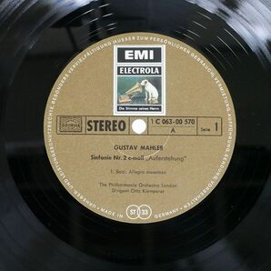 独 クレンペラー/マーラー：交響曲第2番ハ短調 「復活」/EMI 1C06300570 LPの画像2