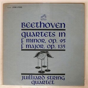 米 JUILLIARD STRING QUARTET/BEETHOVEN:QUARTETS IN F MINOR, OP. 95 F MAJOR, OP. 135/RCA VICTOR RED SEAL LSC2632 LPの画像1